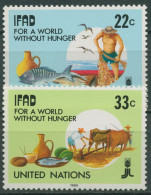 UNO New York 1988 Fonds Für Landwirtschaft Fische Pflug 544/45 Postfrisch - Nuevos