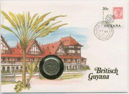 Guyana 1985 Stadtansicht Georgetown Numisbrief 25 Cent (N447) - Guyana