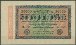 Dt. Reich 20000 Mark 1923, DEU-95i FZ DB, Fast Kassenfrisch (K1365) - 20.000 Mark