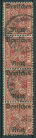 Dt. Reich Dienst 1920 Württemberg Mit Aufdruck D 58 4er-Streifen Gestempelt - Dienstzegels