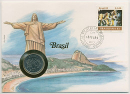 Brasilien 1984 Christusstatue Numisbrief 50 Cruzeiros (N465) - Brasile