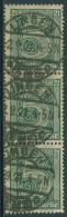 Deutsches Reich Dienst 1920 Für Preußen D 16 Senkrechter 3er-Streifen Gestempelt - Dienstzegels
