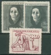 Tschechoslowakei 1947 Stadt Lidice Frauen 518/20 Postfrisch - Unused Stamps