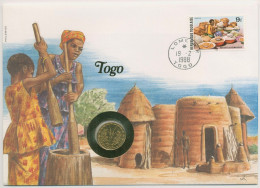 Togo 1988 Ureinwohner Numisbrief Mit 5 Francs Westafrikanische Staaten (N363) - Togo