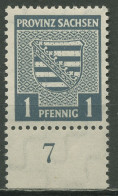SBZ Provinz Sachsen 1945 73 X Y UR Postfrisch Mit Fluoreszierender Gummierung - Autres & Non Classés
