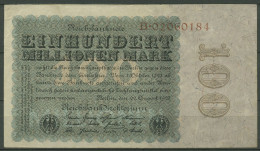 Dt. Reich 100 Millionen Mark 1923, DEU-119a Serie B, Gebraucht (K1179) - 100 Millionen Mark