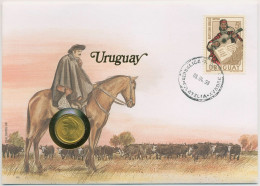 Uruguay 1998 Viehhirte Numisbrief 5 Pesos (N476) - Uruguay