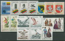 Litauen 1992 Jahrgang Komplett (495/10) Postfrisch (G60066) - Lituania