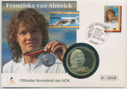 Guyana 1994 Olympia Franziska V. Almsick Numisbrief Mit Medaille (N448) - Guyana