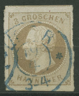 Hannover 1864 König Georg V. 3 Gr, 25 Y Gestempelt - Hanovre