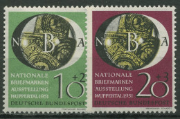 Bund 1951 Nationale Briefmarken-Ausstellung Wuppertal 141/42 Mit Falz - Nuevos