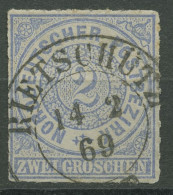 Norddeutscher Postbezirk NDP 1868 2 Groschen 5 Mit PR-K2-Stempel RIETSCHÜTZ - Afgestempeld