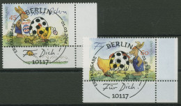 Bund 2014 Frohe Ostern Zeichnungen 3063/64 Ecke 4 Mit TOP-ESST Berlin (E3995) - Used Stamps