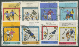 Polen 1966 Fußballweltmeisterschaft London 1665/72 Gestempelt - Used Stamps