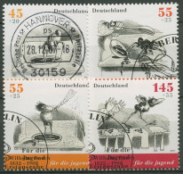 Bund 2007 Wilhelm Busch Hans Huckebein 2606/09 Blockeinzelmarken Gestempelt - Used Stamps