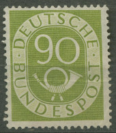 Bund 1951 Freimarke Posthorn 138 Ungebraucht Ohne Gummierung, Geknickt (R81041) - Neufs