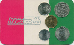 Mexiko 1984/85 Kursmünzen 1 - 100 Pesos Im Blister, St (m5735) - Messico