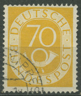 Bund 1951 Freimarke Posthorn 136 Gestempelt, Kl. Fehler (R81056) - Usados