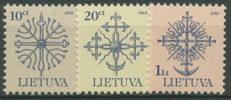 Litauen 2000 Geschmiedete Denkmalspitzen 717/19 C II Postfrisch - Lithuania