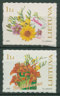 Litauen 2005 Grußmarken Blumen 866/67 Postfrisch - Lituanie