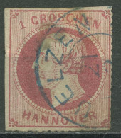 Hannover 1864 König Georg V. 1 Gr, 23 Y Gestempelt, Mängel - Hanovre