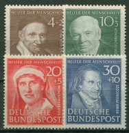 Bund 1951 Wohlfahrt: Helfer Der Menschheit 143/46 Mit Falz - Unused Stamps