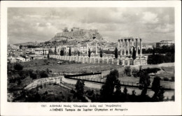 CPA Athen Griechenland, Akropolis, Temple Of Jupiter Olympus - Greece