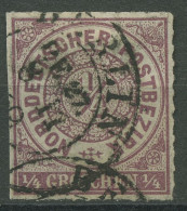 Norddeutscher Postbezirk NDP 1868 1/4 Groschen 1 B Gestempelt - Afgestempeld