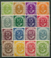 Bund 1951 Freimarken Posthorn 123/38 Mit Falz, Zum Teil Kleine Fehler - Unused Stamps