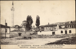 CPA Saloniki Thessaloniki Griechenland, Moschee, Kirche Der 12 Apostel - Greece