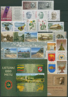 Litauen 2001 Jahrgang Komplett (750/79, Block 22/24) Postfrisch (SG61548) - Lithuania