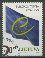 Litauen 1999 50 Jahre Europarat 695 Gestempelt - Lituania