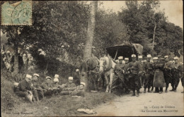 CPA Camp De Châlons Camp De Mourmelon Marne, La Cantine Aux Maneuvers - Other & Unclassified