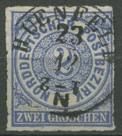 Norddeutscher Postbezirk NDP 1868 2 Groschen 5 Mit K1-Stempel HUENFELD - Afgestempeld