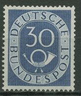 Bund 1951 Freimarke Posthorn 132 Mit Falz - Ongebruikt