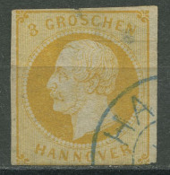 Hannover 1859 König Georg V. 16 A Gestempelt, Mängel - Hanovre
