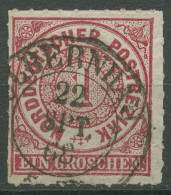 Norddeutscher Postbezirk NDP 1868 1 Groschen 4 Mit SA K2-Stpl. OLBERNHAU - Usados
