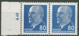 DDR 1967 Walter Ulbricht 1331 Ax II Waag. Paar Rand Links Postfrisch - Ongebruikt