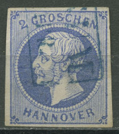 Hannover 1859 König Georg V. 15 A Gestempelt, Kl. Fehler - Hanover