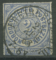 Norddeutscher Postbezirk NDP 1868 2 Gr. 5 Mit SA-K2-Stempel FREIBERG BAHNHOF - Usados