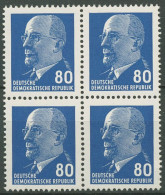 DDR 1967 Walter Ulbricht 1331 Ax II 4er-Block Postfrisch - Unused Stamps