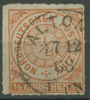 Norddeutscher Postbezirk NDP 1868 1/2 Groschen 3 Mit K1-Stpl. ALTONA - Used