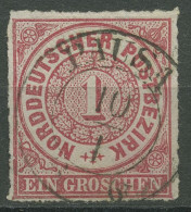 Norddeutscher Postbezirk NDP 1868 1 Groschen 4 Mit SA K2-Stpl. PAUSA - Usados