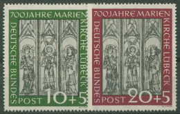 Bund 1951 700 Jahre Marienkirche Lübeck 139/40 Mit Neugummierung (R81057) - Ongebruikt