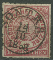 Norddeutscher Postbezirk NDP 1868 1 Gr. 4 Mit T&T-K2-Stempel SONTRA - Afgestempeld