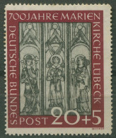 Bund 1951 Marienkirche Lübeck 140 Mit Falz, Gummimängel (R81066) - Nuevos