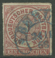 Norddeutscher Postbezirk NDP 1868 1 Gr. 4 Mit HE-Stempel BERLIN Blau - Used