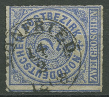 Norddeutscher Postbezirk NDP 1868 2 Groschen 5 Mit T&T-K2-Stempel WANFRIED - Usados