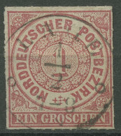 Norddeutscher Postbezirk NDP 1868 1 Gr. 4 Mit T&T-K1-Stpl. LAGE - Usati