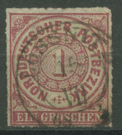 Norddeutscher Postbezirk NDP 1868 1 Gr. 4 Mit SA K2-Stpl. LÖSSNITZ - Gebraucht